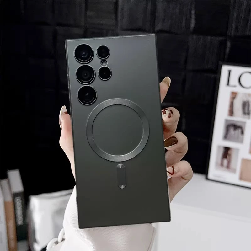 适用三星s23ultra手机壳s22ultra磁吸s22+全包防摔s21U软壳保护套