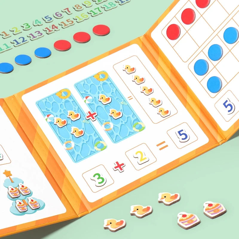 幼儿园一年级数学加减法教具神器十格阵数字启蒙儿童算数