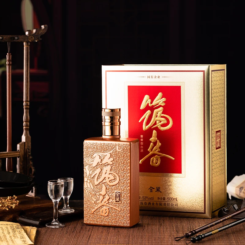 筑春金装版酱香型白酒53%Vol500ml