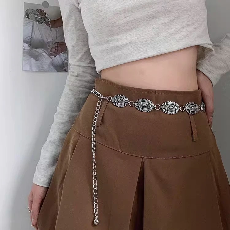 腰链女新款小众简约设计感装饰腰带夏季配裙子牛仔裤复古潮流皮带