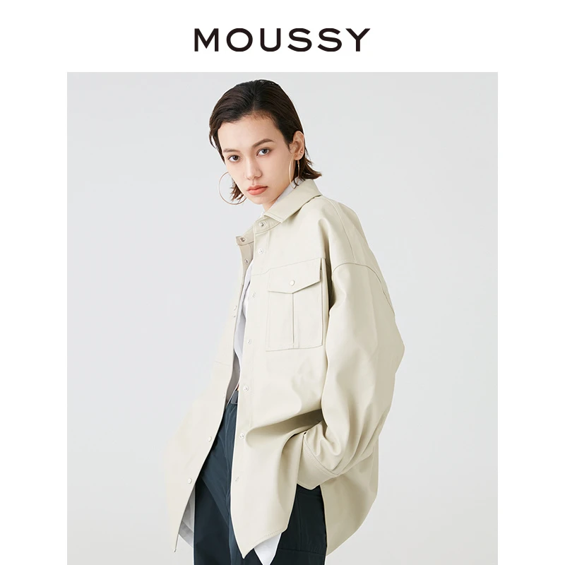 【明星同款】MOUSSY 2025新款街头复古风外套女028HSZ30-0531