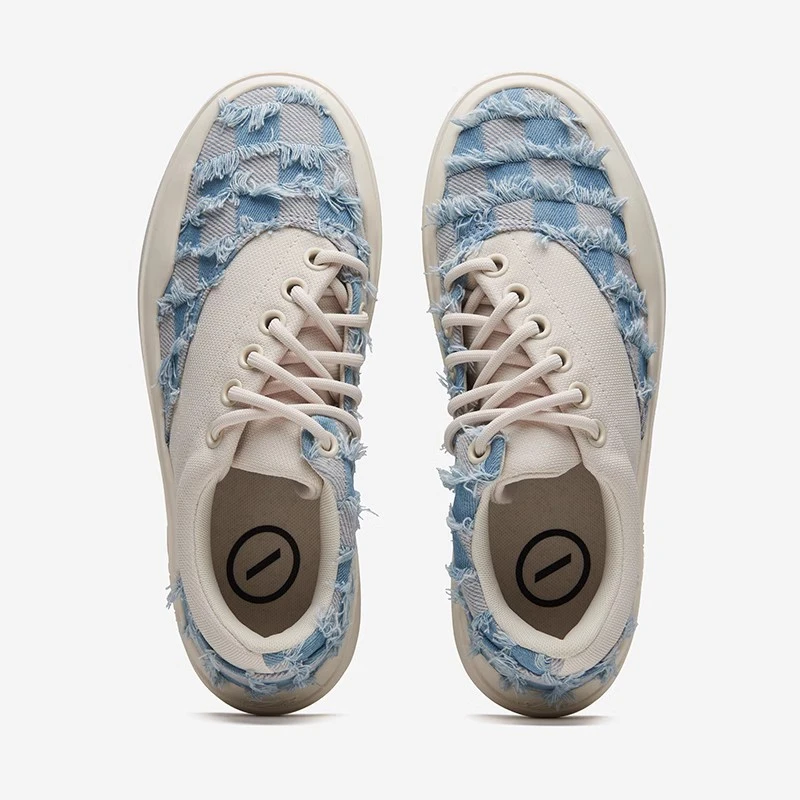 仙豆一代板鞋情侣款帆布休闲鞋流苏牛仔布料防滑低帮高端潮鞋