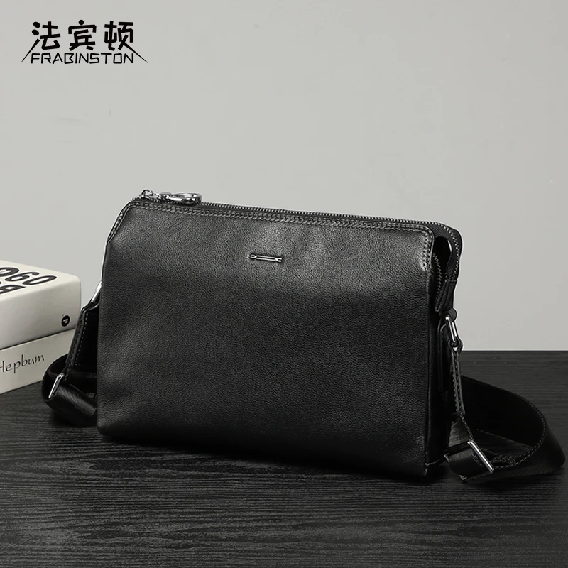 真皮时尚单肩包头层牛皮简约斜挎包休闲百搭潮流通勤包出行小挎包