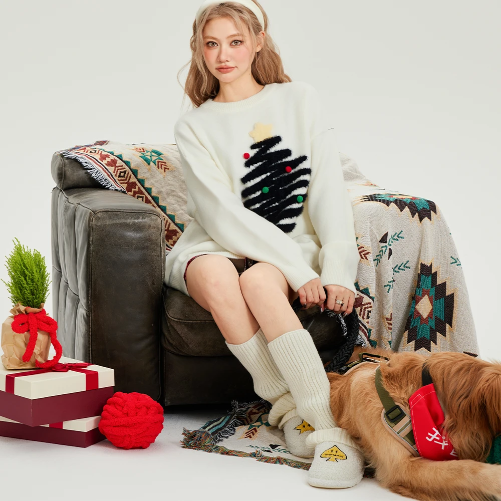 YKYB新款中性圣诞树限定针织衫Y44NMS047