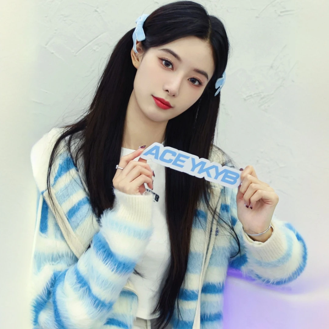 【徐艺洋同款】YKYB潮牌渐变毛衣开衫印花百搭扎染短毛衣Y34NCG068