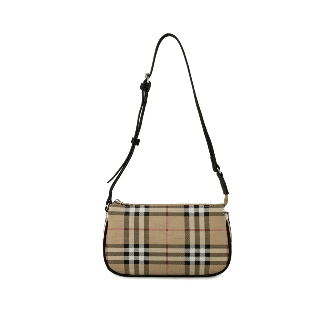 girl.go经典格纹单肩斜挎麻将包