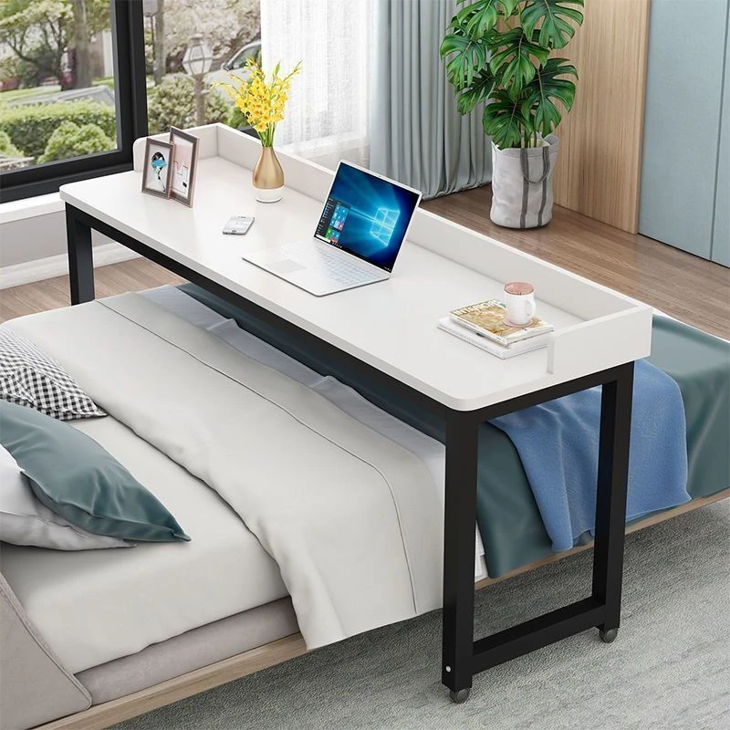 新疆包邮电脑桌床上书桌学生卧室懒人桌长条跨床桌多功能可移动懒