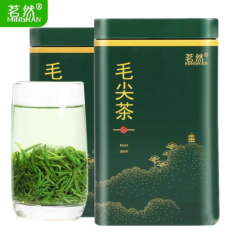 2024年新茶河南信阳茶叶鲜嫩浓香毛尖茶口粮茶两罐共500g厂家直销
