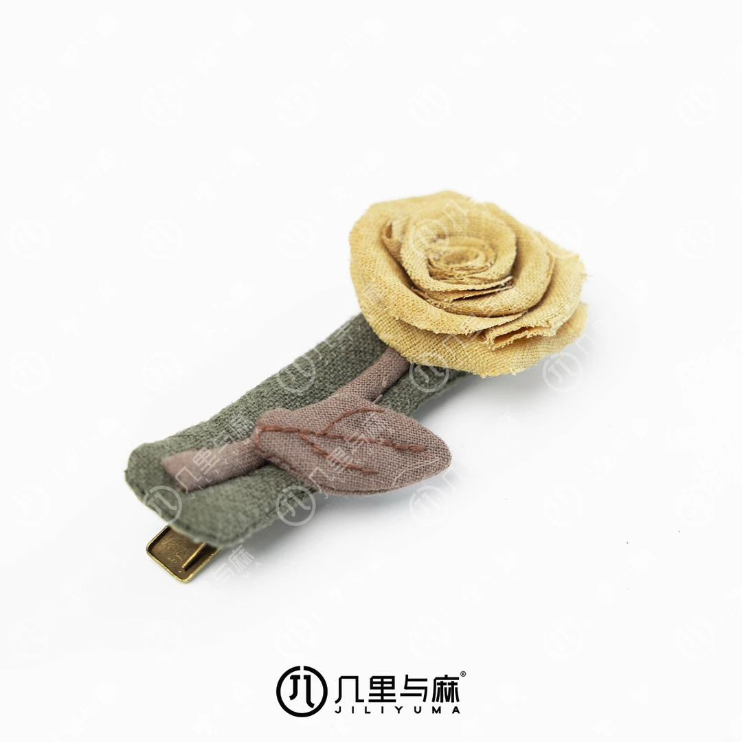 (几里)复古甜美文艺手工发夹 1052787