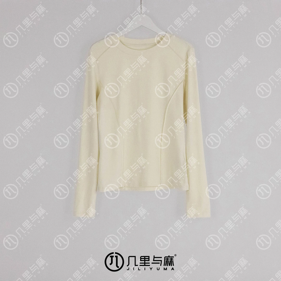 （几里）月织-复古文艺时尚气质针织衫 衣长53 胸围84 1073063