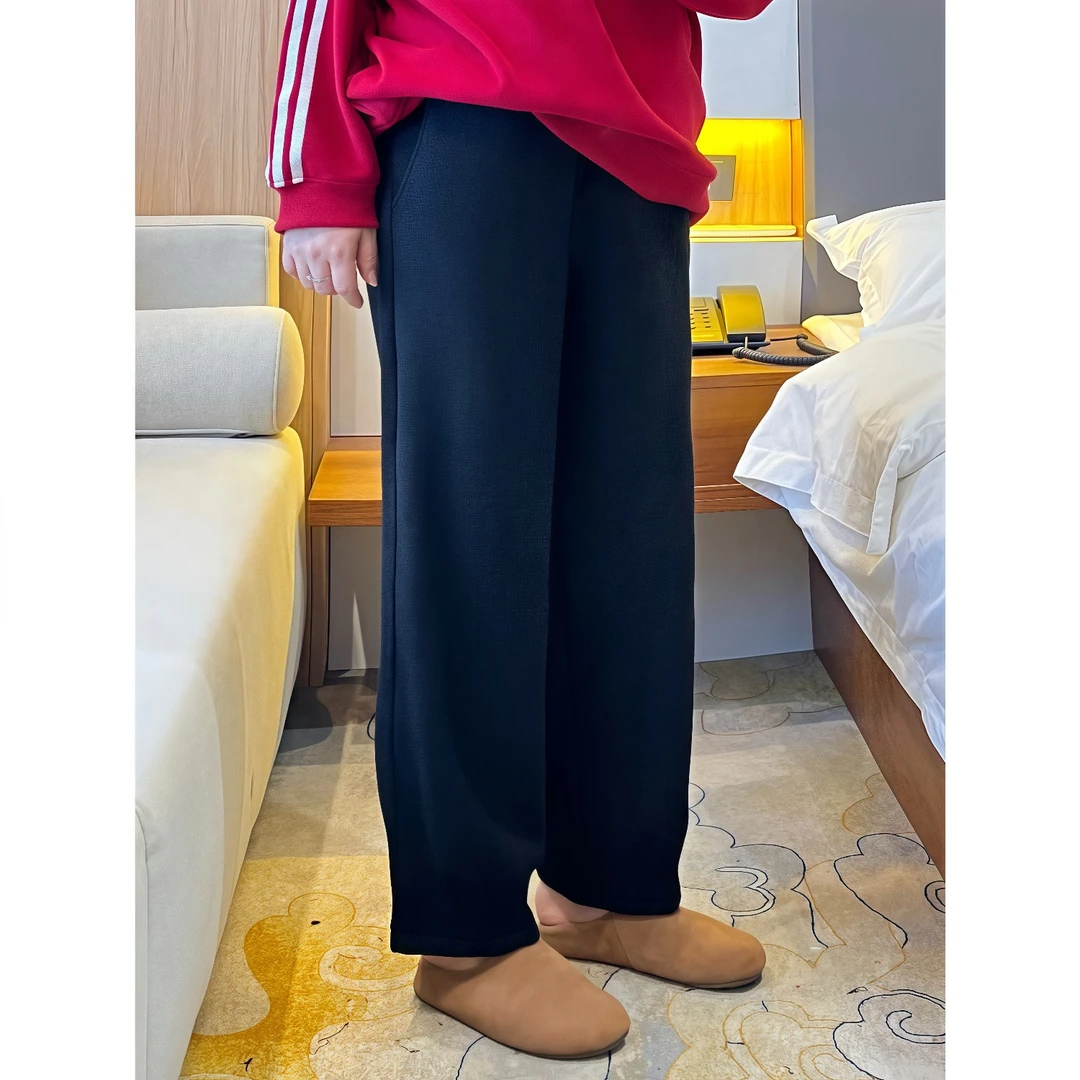 断码捡漏~桑槐恰恰 / 雪尼尔好版型遮肉加绒运动裤4764花契200斤