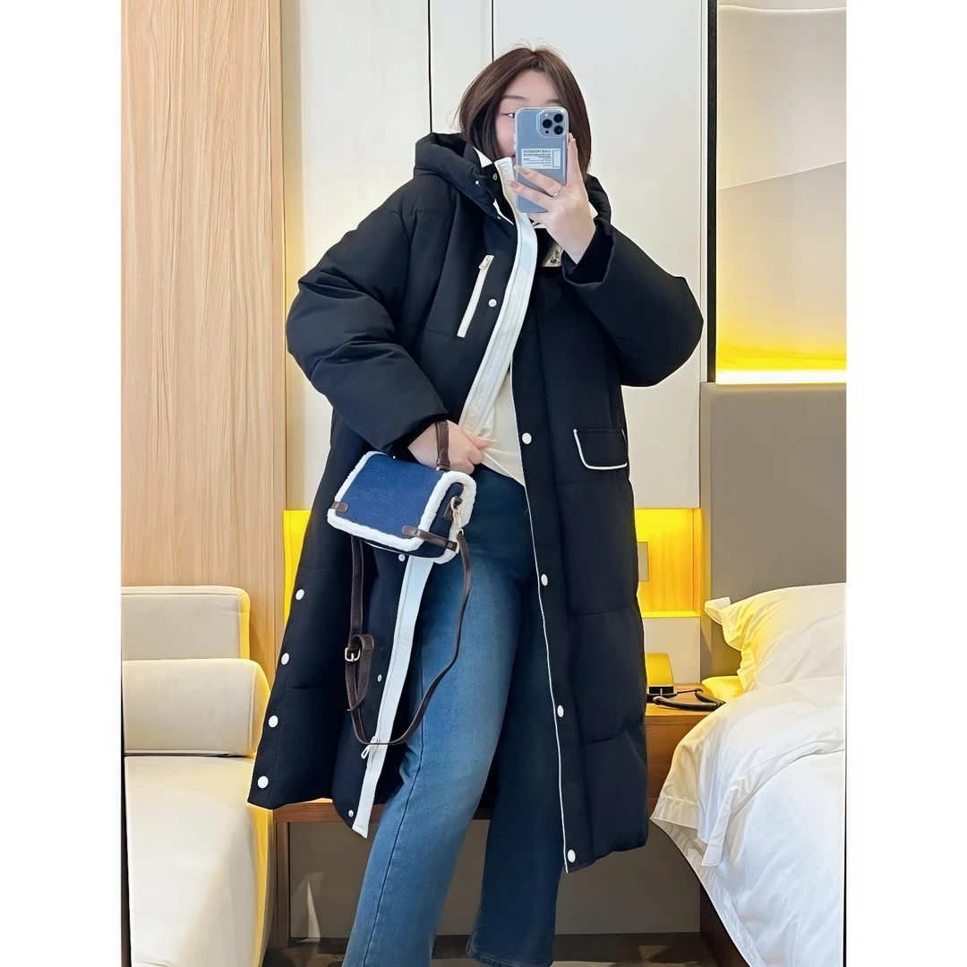 断码捡漏~卢浮公馆 / 大暖炉被子过膝棉服6673花契200斤胖mm冬季
