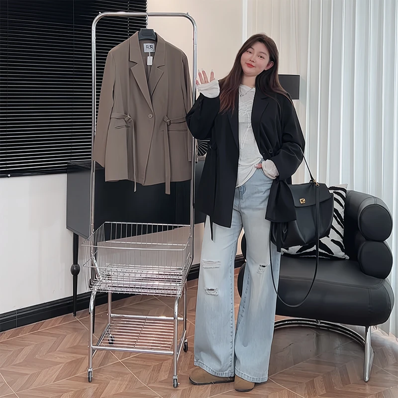 断码捡漏~随性腔调 / 时尚博主设计感西装外套11714花契秋季