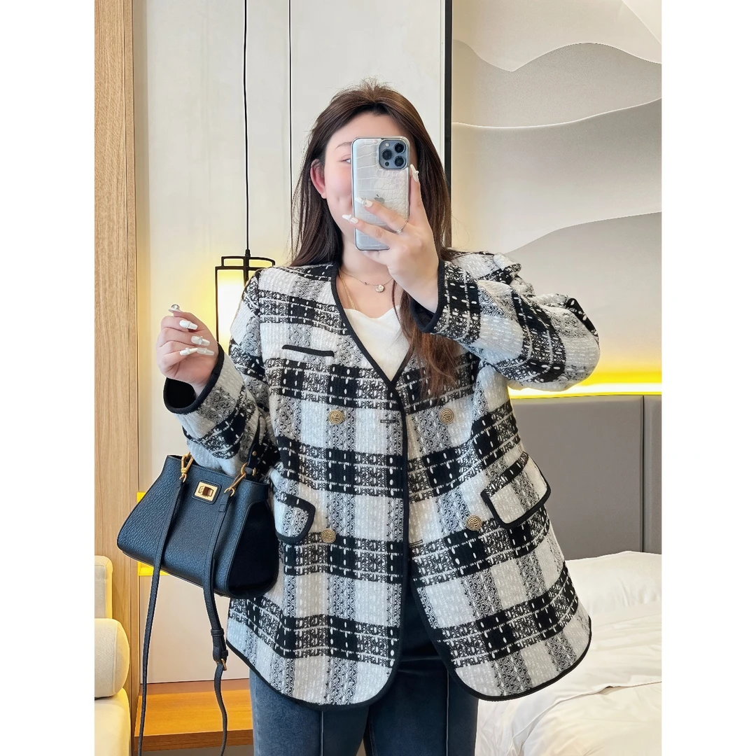断码捡漏~邦尼小姐 / 精致小香风设计师款外套7551花契200斤胖mm