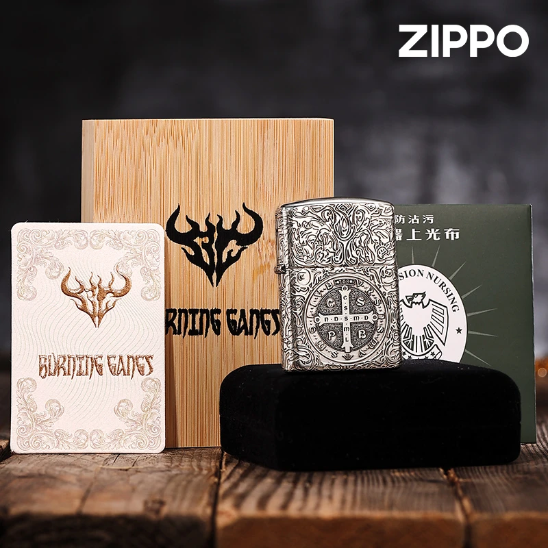 ZIPPO/之宝打火机925银盔甲康斯坦丁男士送礼收藏DYJ1