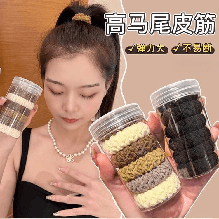 头绳发圈高弹力耐用不勒发高马尾加粗加厚扎头发高级感橡皮筋发饰