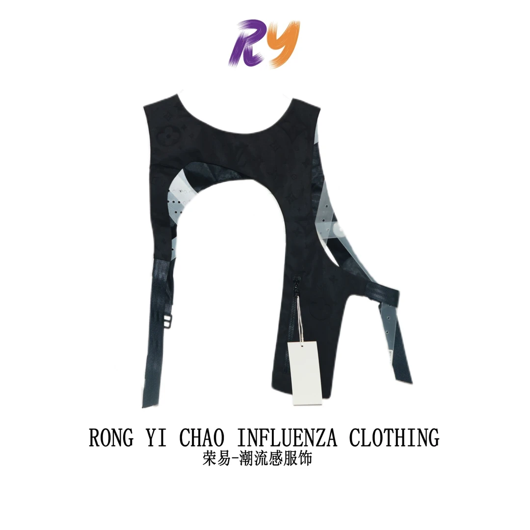 99新 RY/LV/路易威登/秀款圆领无袖纯色背心/L码/公9300/7534405
