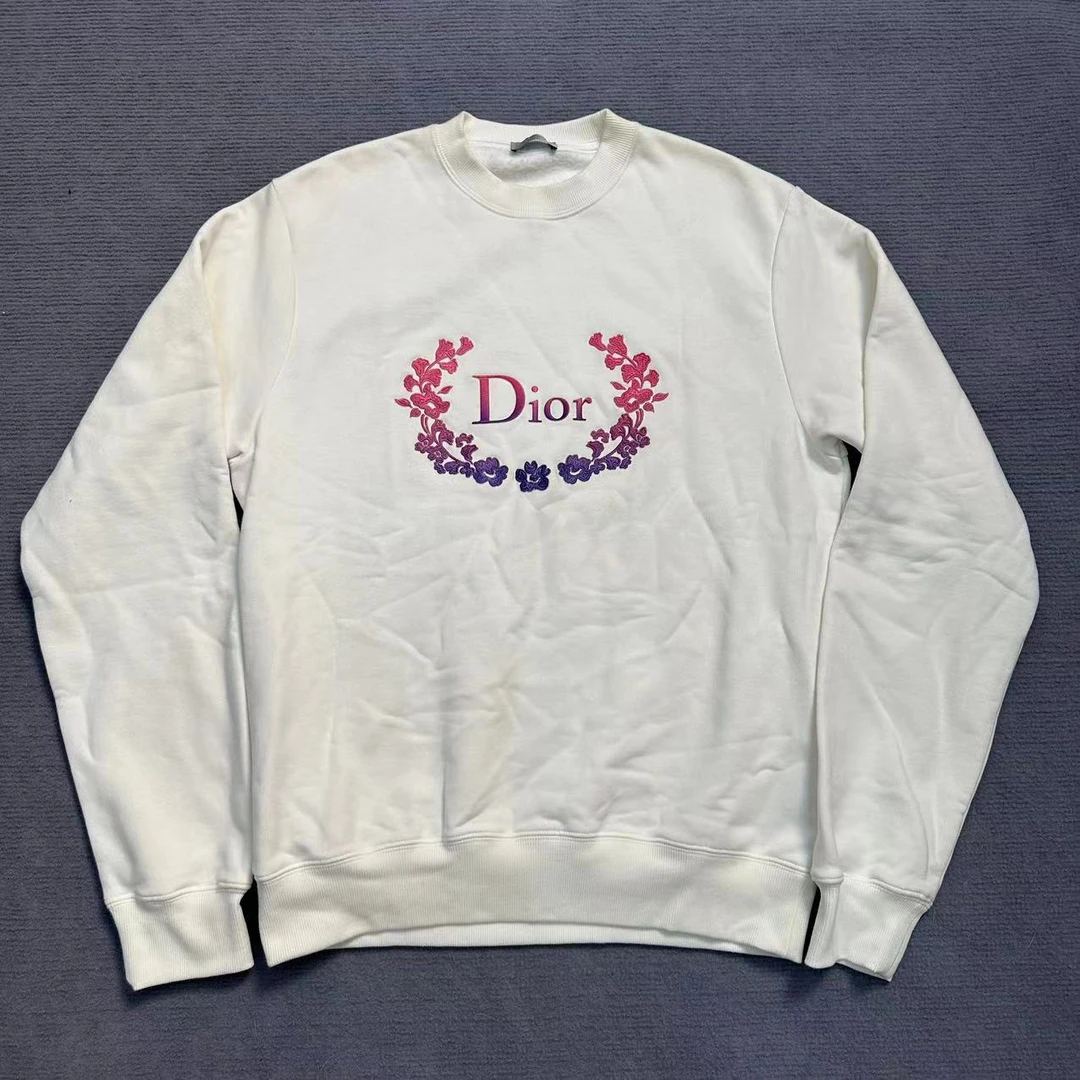 99新/Dior迪奥 /白色花卉刺绣卫衣 /L码