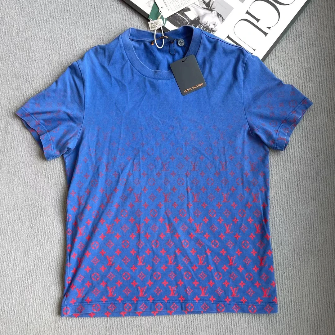 95新 RY/lv路易威登/渐变T恤/L码/4379192