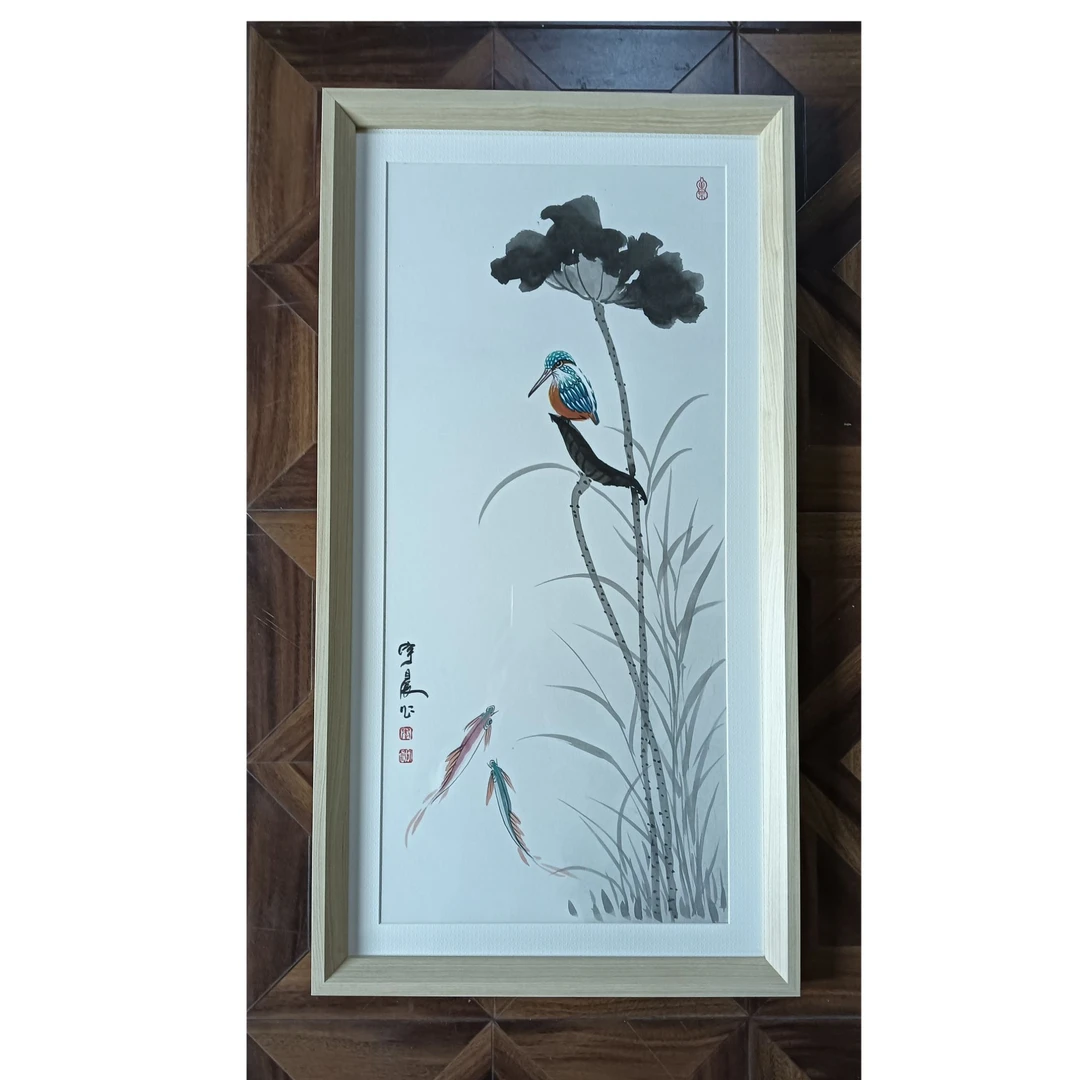 荷塘翠鸟33*66茶室餐厅李宇晨作品