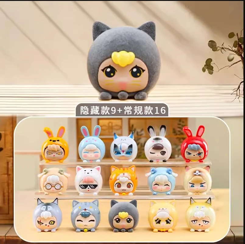 【代拆盒拆袋】萌宠小团团萌粒系列潮玩手办盲盒摆件汽车