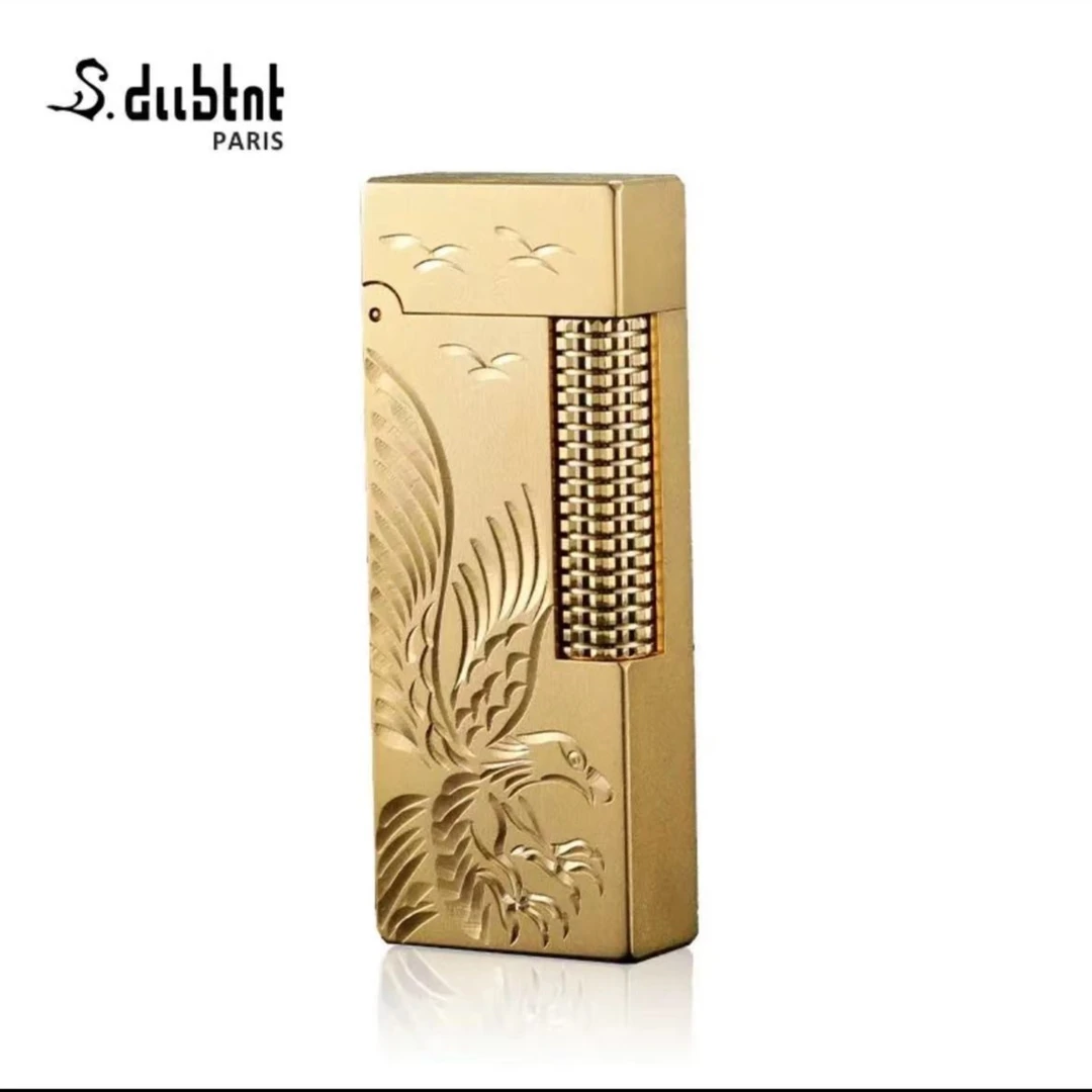 S.dubtnt都柏特充气高档窄版打火机精雕大鹏展翅纯铜男士礼物