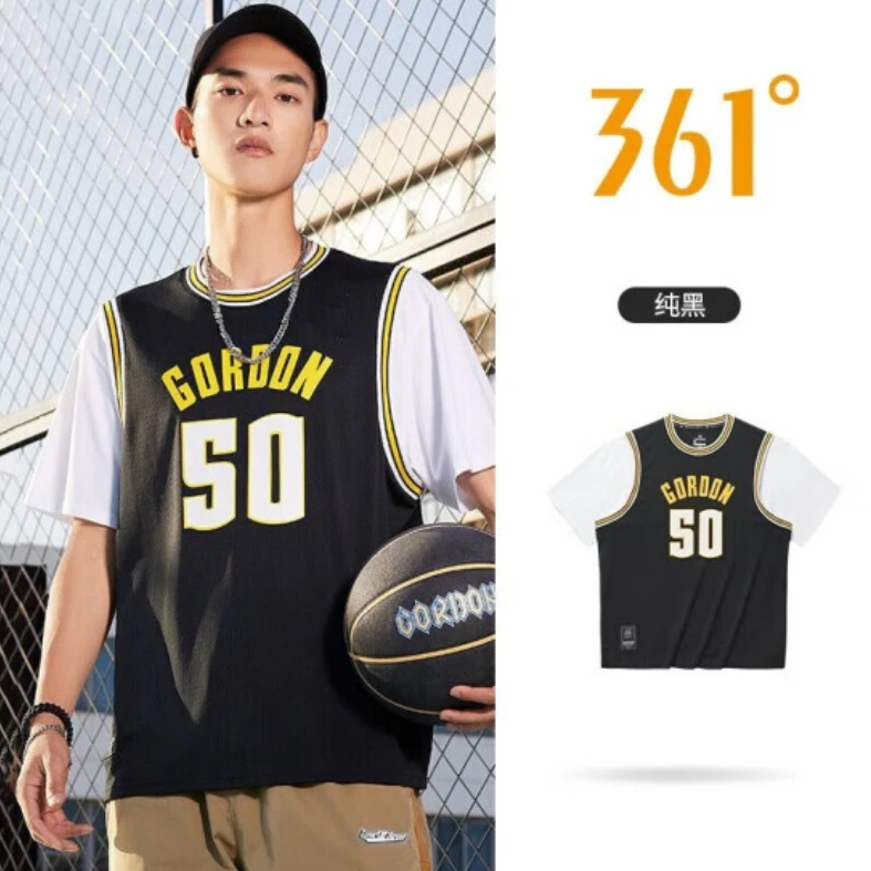 361度运动T恤男夏季休闲上衣圆领透气篮球短袖潮流百搭552221107