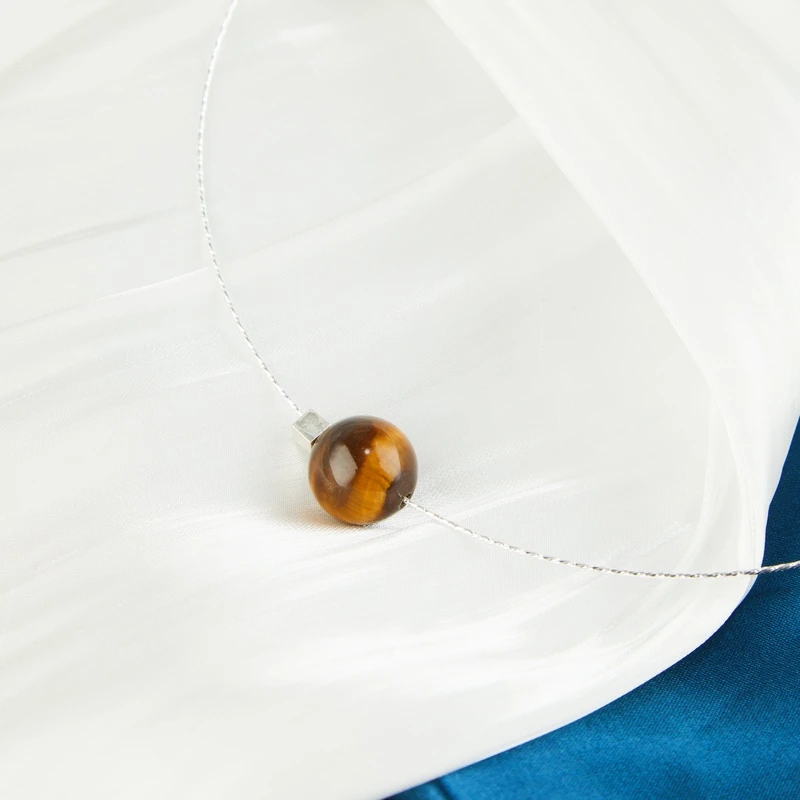 坠链均925银 梁雅帝新品【土行星】炫彩黄色灯珠时尚纯银项链