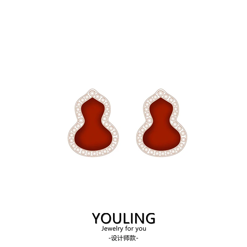 YOULING/柚琳  葫芦耳钉