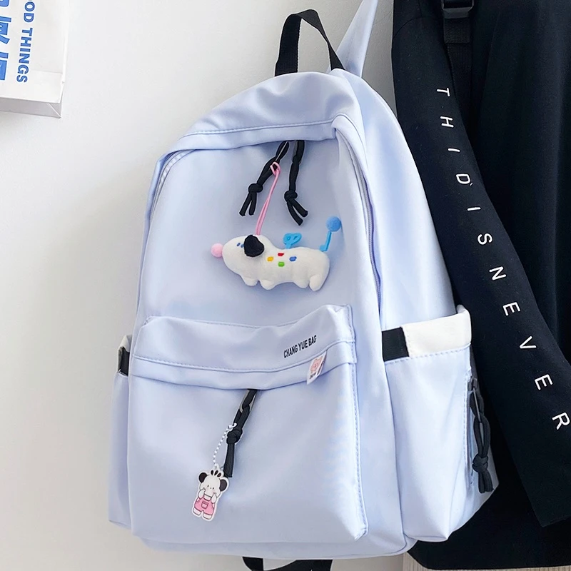 书包女学生韩版ins风森系百搭初高中大学生大容量高颜值休闲双肩