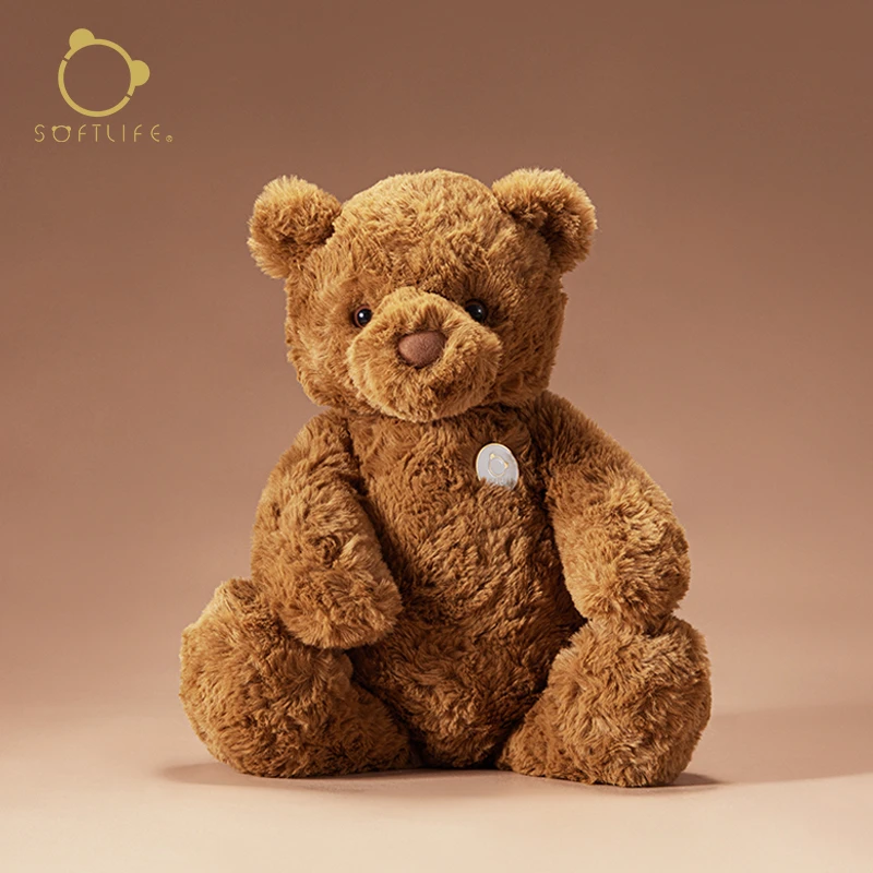 softlife小熊毛绒玩具安抚娃娃抱睡公仔儿童生日礼物送女生