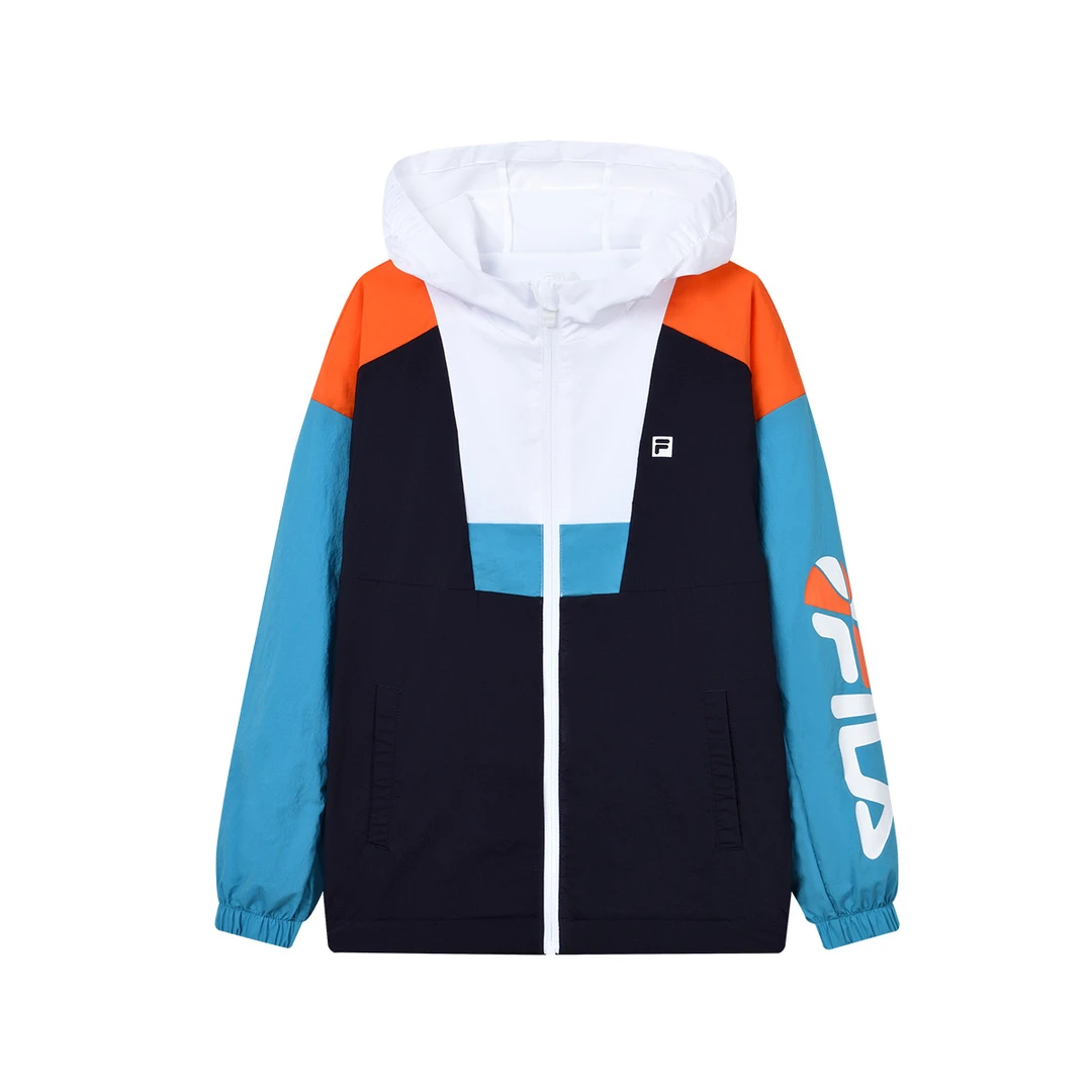 FILA斐乐儿童2023夏季新款时尚宽松运动中大童梭织外套K12B323708
