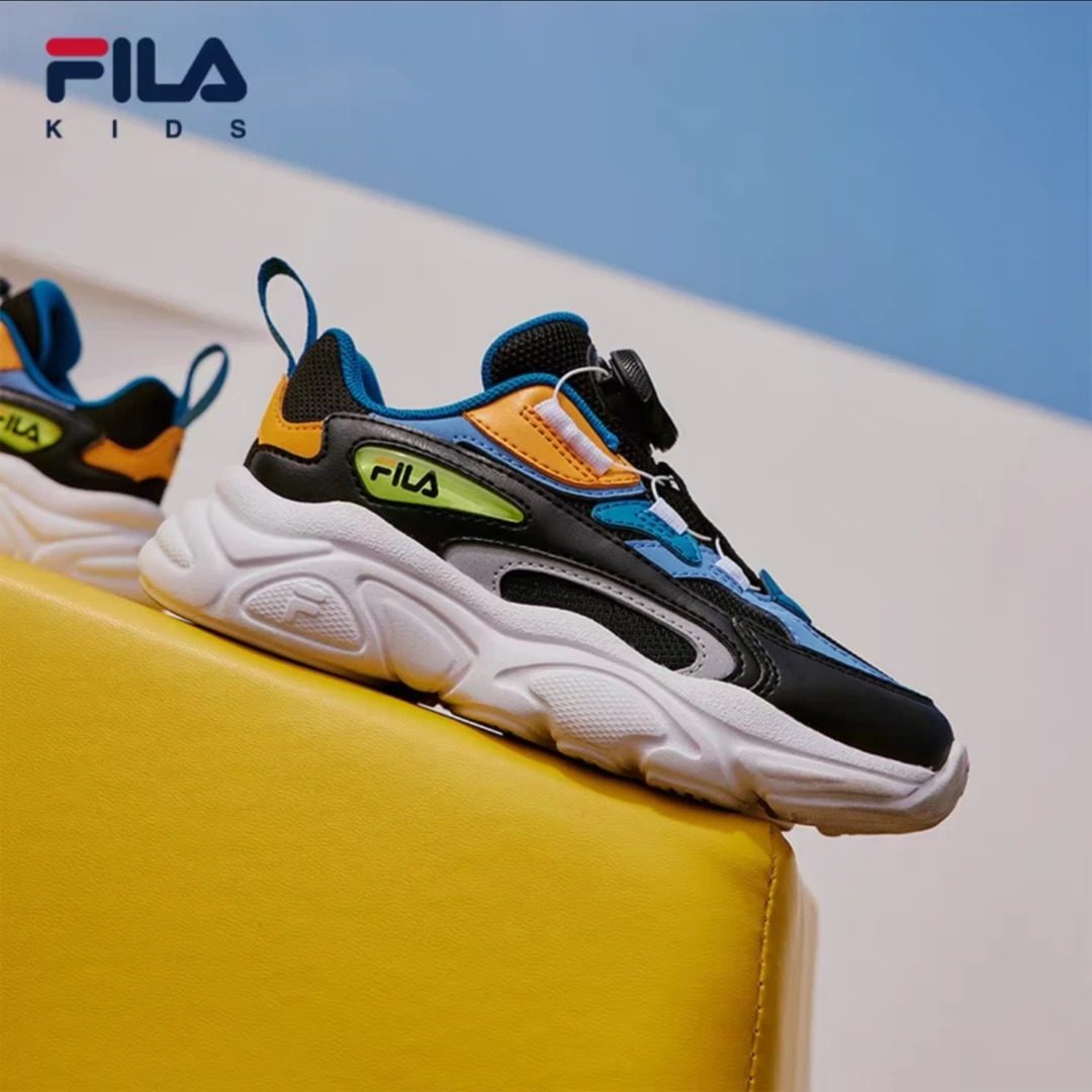 FILA斐乐童鞋儿童跑步鞋24年新款小童BOA火星运动鞋K14B411101