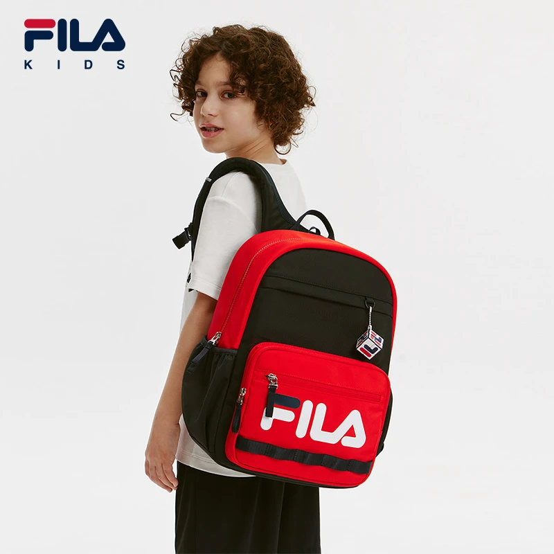 FILA斐乐儿童小童学生书包校园护脊减负双肩包轻便背包K18B431128