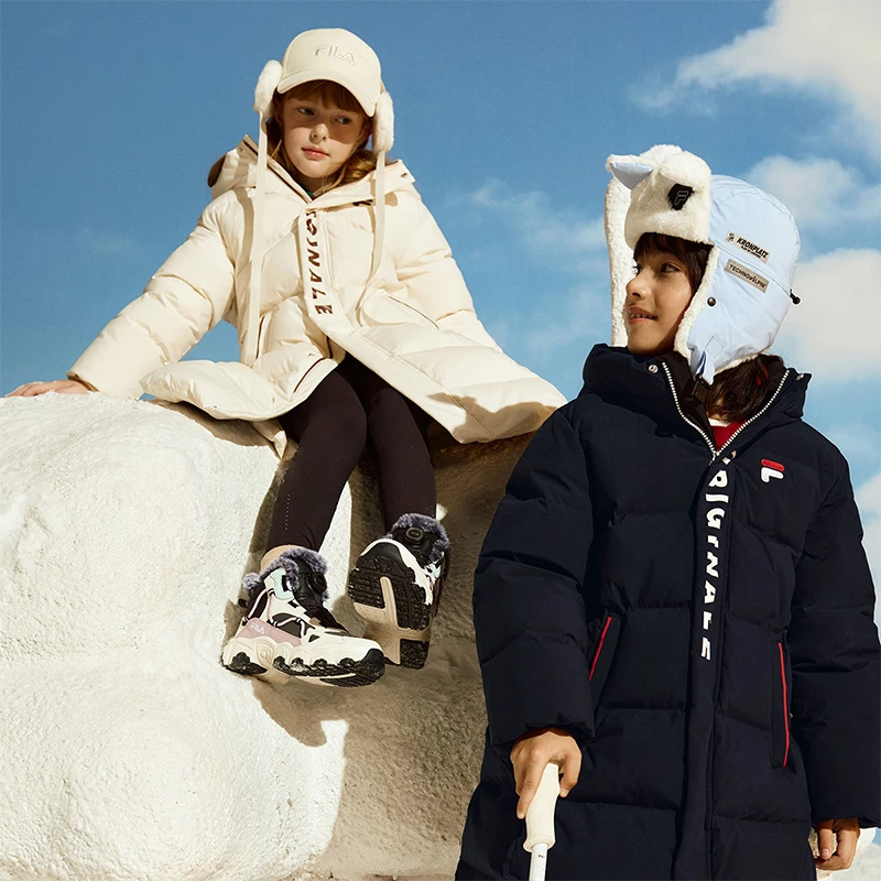 【反季福利】FILA斐乐儿童羽绒服冬季男女新款极寒保暖长款羽绒外套