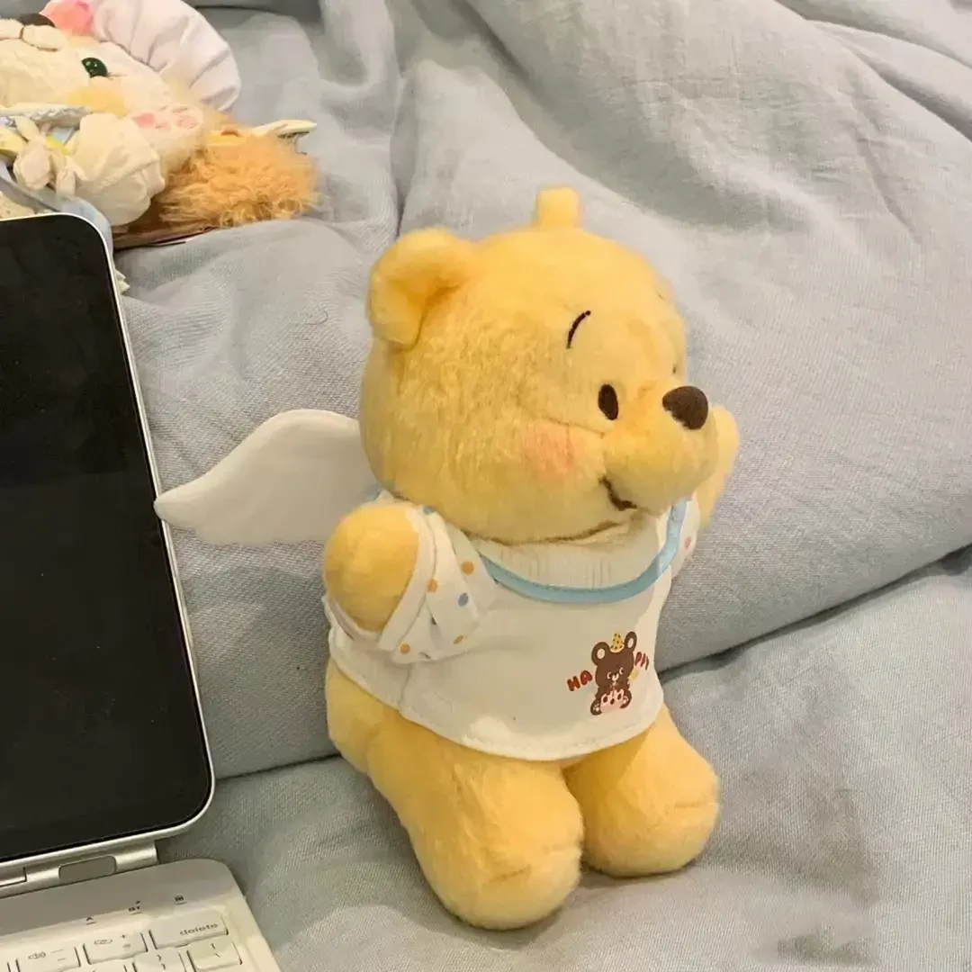 噗噗熊小熊公仔天使小熊维尼可爱毛绒玩具生日礼物玩偶翅膀衣服