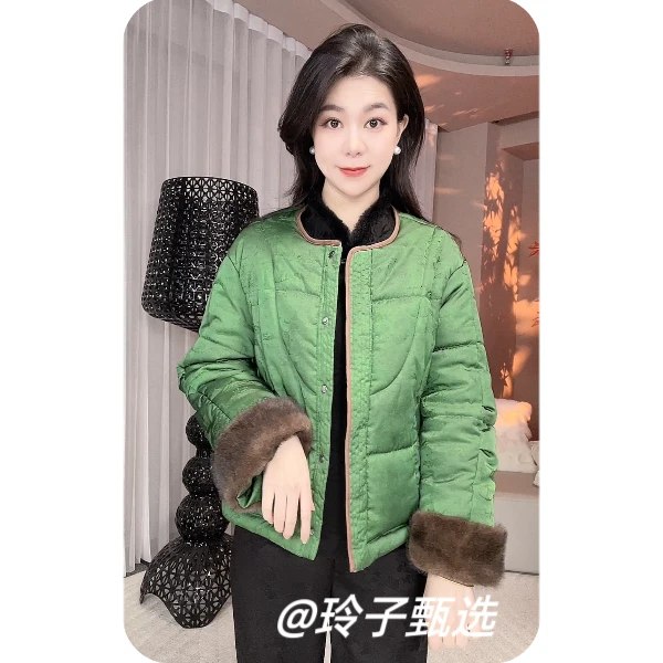 （香风）新中式气质时尚轻奢复古夹棉加厚国风休闲冬季百搭上衣外套