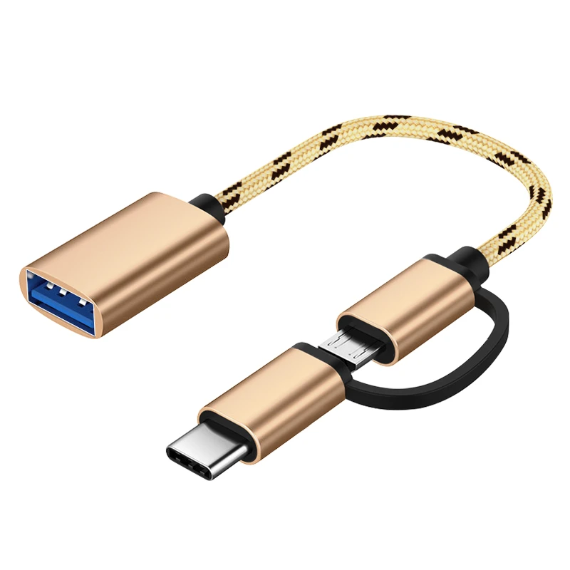 otg转接头二合一安卓type-c通用连接U盘适用华为荣耀vivo小米oppo