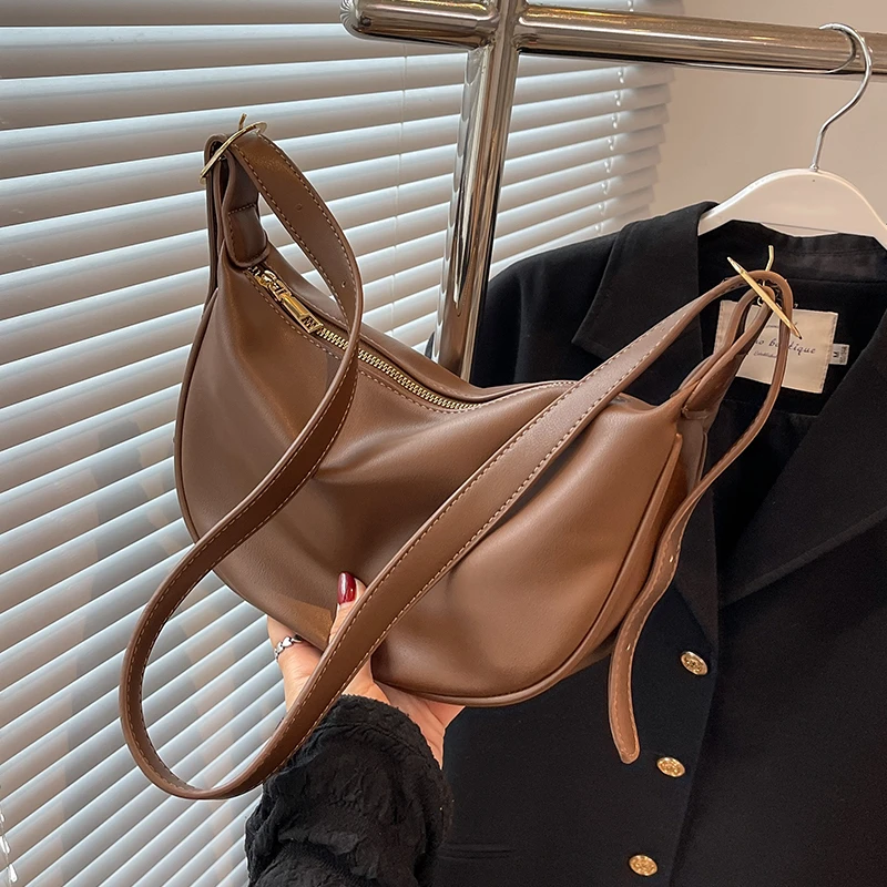 Aimitu2025新款时尚纯色小众简约洋气通勤单肩百搭小挎包