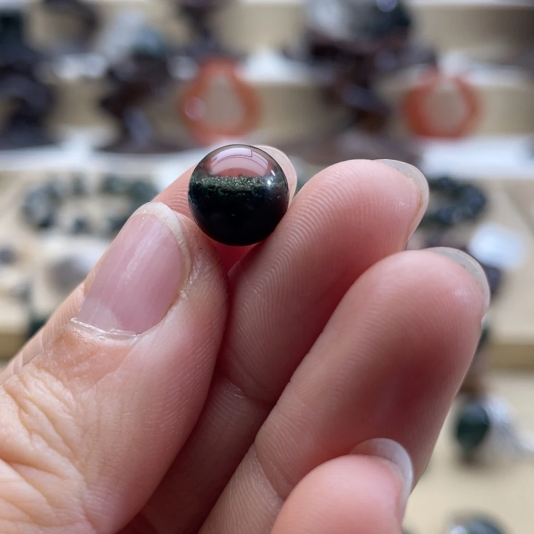 水晶手链未镶嵌糖****༨绿幽灵聚宝盆单珠手绳定制不退换