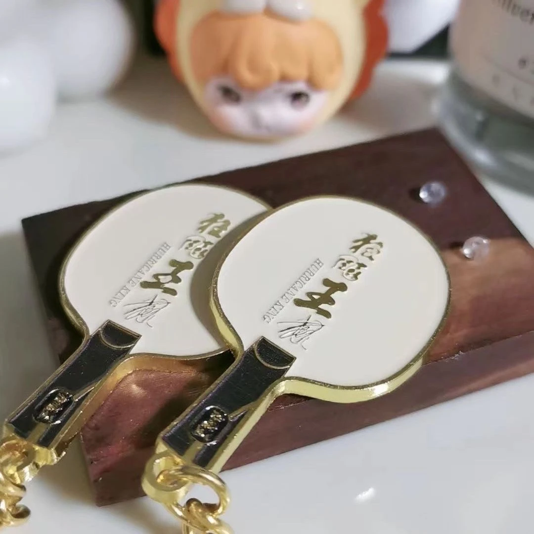 国乒王楚钦狂飙王迷你乒乓球拍底板钥匙扣小众运动挂件包装饰纪念