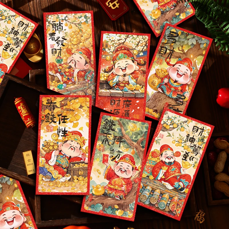 过年红包2026春节新年卡通利是封马年新款财神拜年儿童压岁红包袋