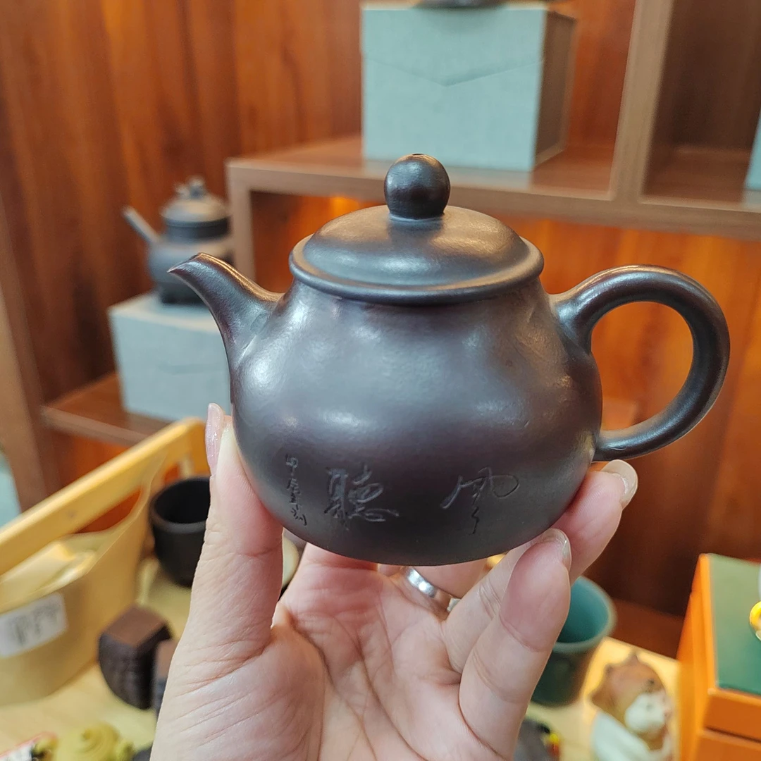 听雨小君德古红泥紫砂壶