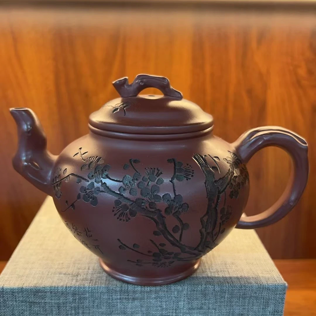 梅花报春龙血砂钱兴芳紫砂壶