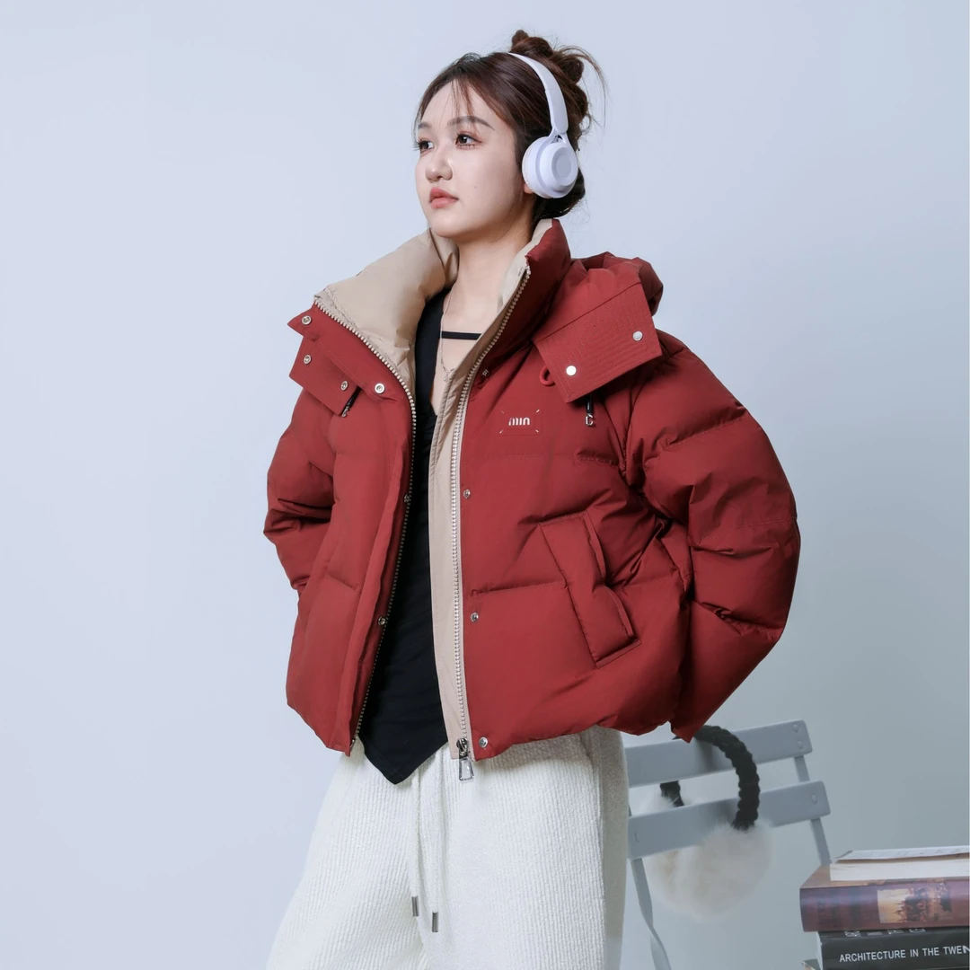 2024冬季新款8610高品质时尚爆款短款小个子女士连帽羽绒服