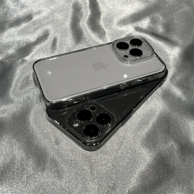 简约超薄高级透明iPhone14promax手机壳苹果13全包12软xr/xs套11