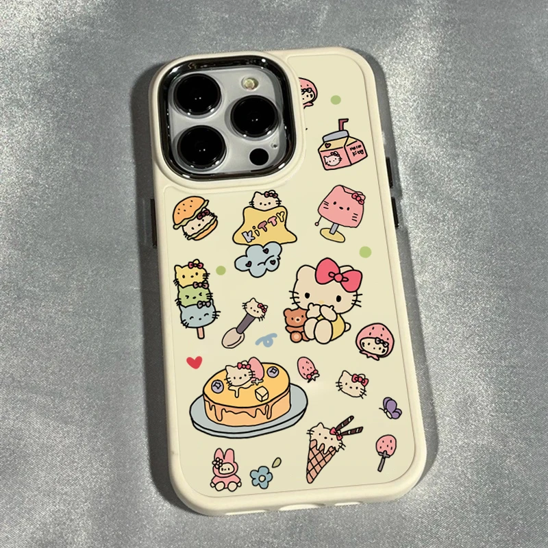 ins可爱kt猫苹果13promax手机壳iPhone14全包12软11套xr女x金属框