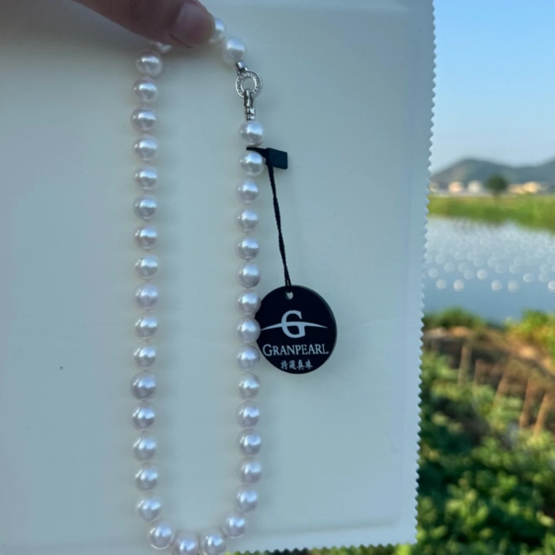 【洗尘专属】淡水无核正圆极强光11-12MM高品质妈妈珍珠仙女链项链