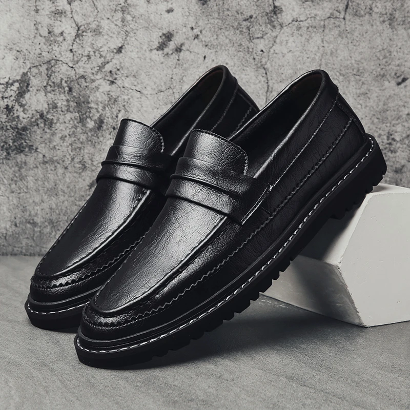 2025新款男鞋春季透气结婚新郎鞋布洛克英伦商务正装男士休闲皮鞋