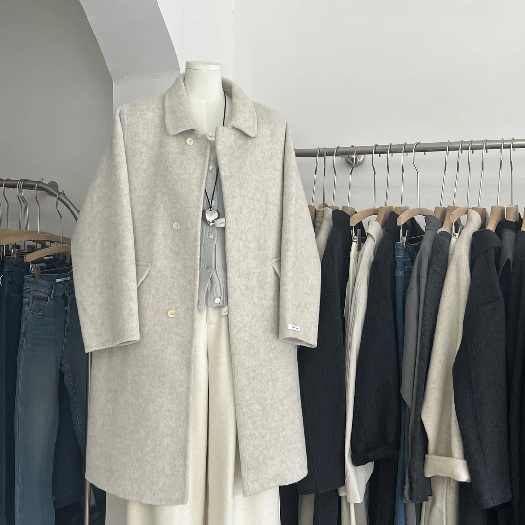 简约羊毛大衣    百搭韩版112#
